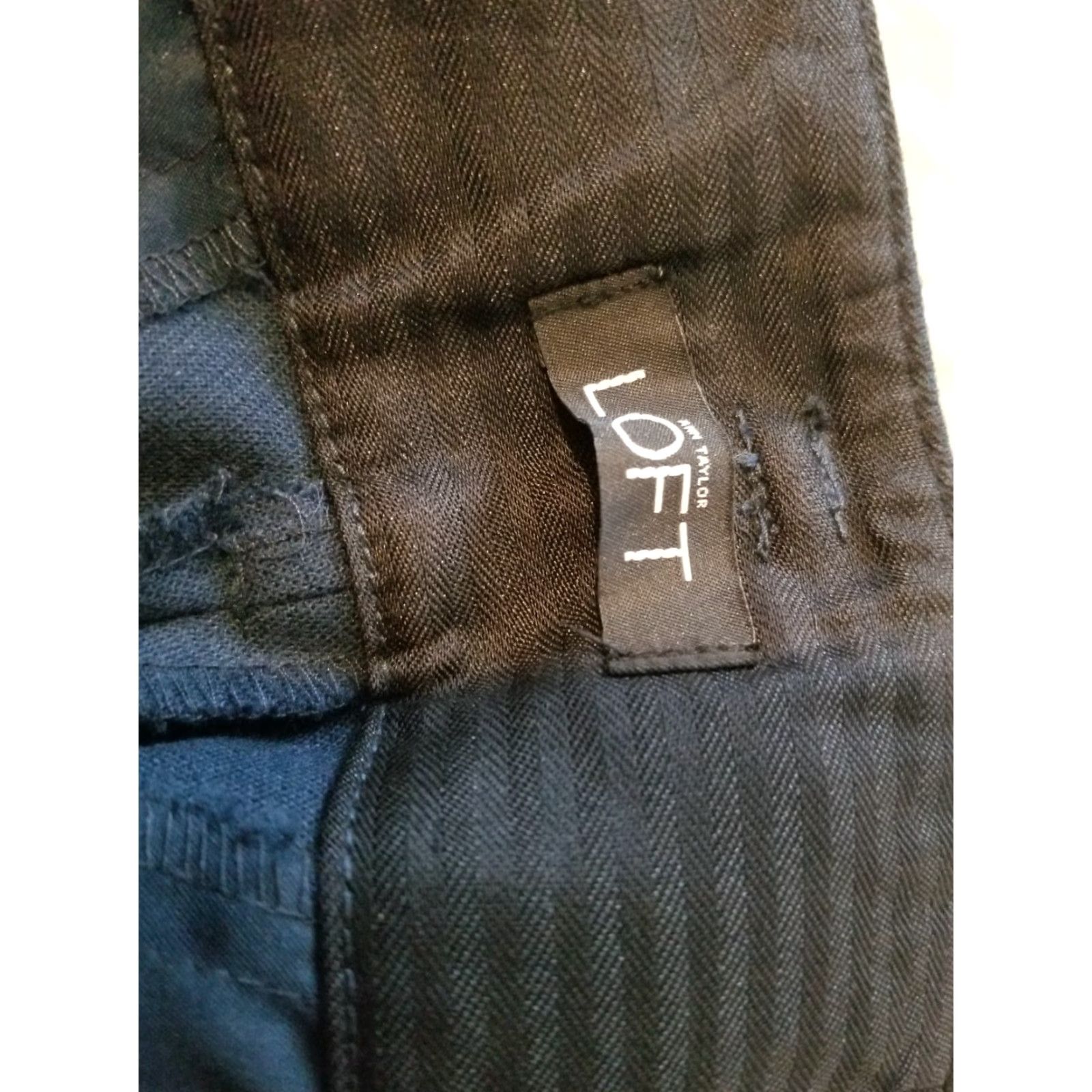 Ann Taylor Womens Ann Taylor Dress Pants Wool 2 Navy Blue Slacks Trouser Blue Womens Size 26" / US 2 / IT 38 - 6 Thumbnail
