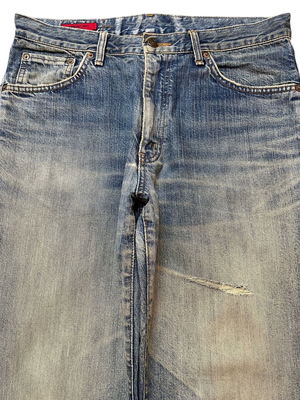 Edwin Vintage Edwin 503 Mud Wash Faded Style Loose Jeans Size US 32 / EU 48 - 3 Thumbnail