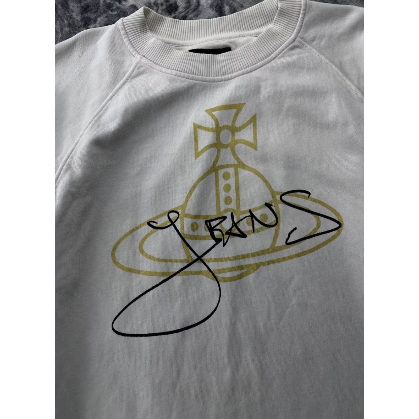 Vivienne Westwood Vivienne Westwood Sweatshirt Men XL White Big Logo Anglomania Designer Pullover Size US XL / EU 56 / 4 - 2 Thumbnail