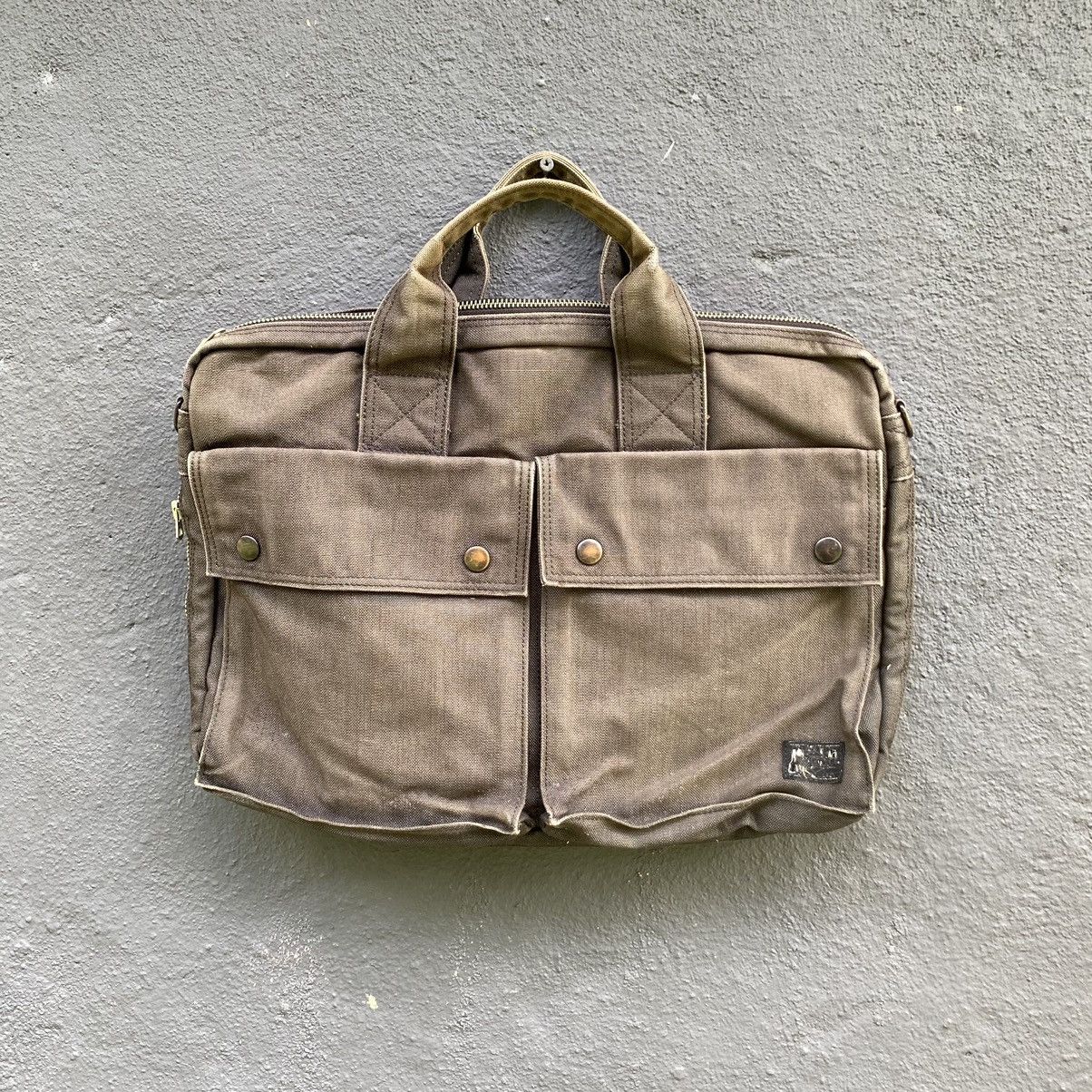 Porter Thrashed Faded Vintage Porter WORKERS ERD GRUNGE BAG Size ONE SIZE - 1 Thumbnail