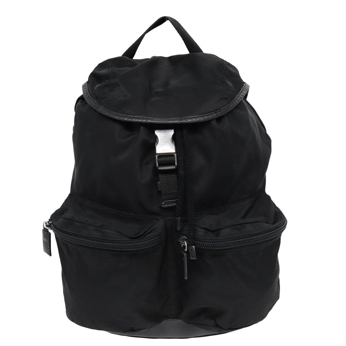 Tessuto Black Synthetic Backpack Bag (Pre-Owned)