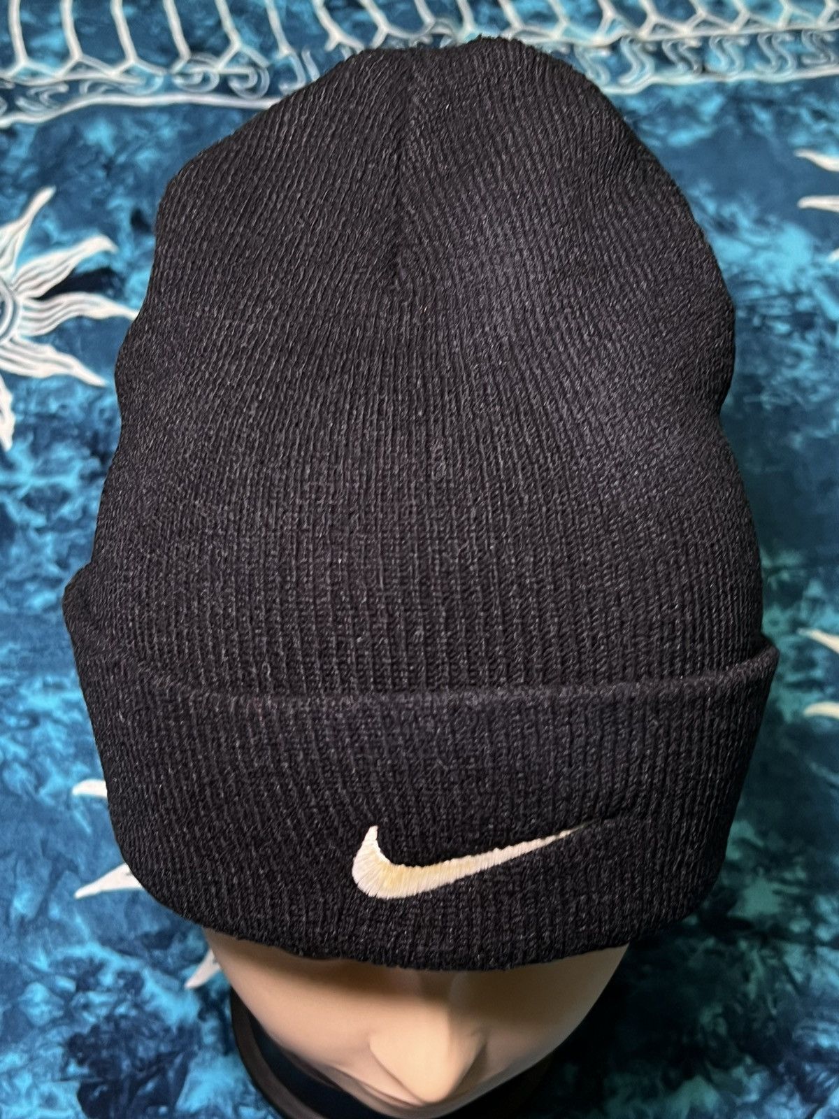 Nike Vintage Streetwear Nike Beanie Hat Big Logo Size ONE SIZE - 10 Thumbnail