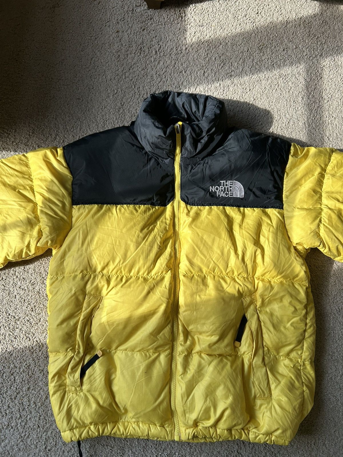 The North Face North Face Yellow Black Puffer Jacket M Size US M / EU 48-50 / 2 - 1 Thumbnail