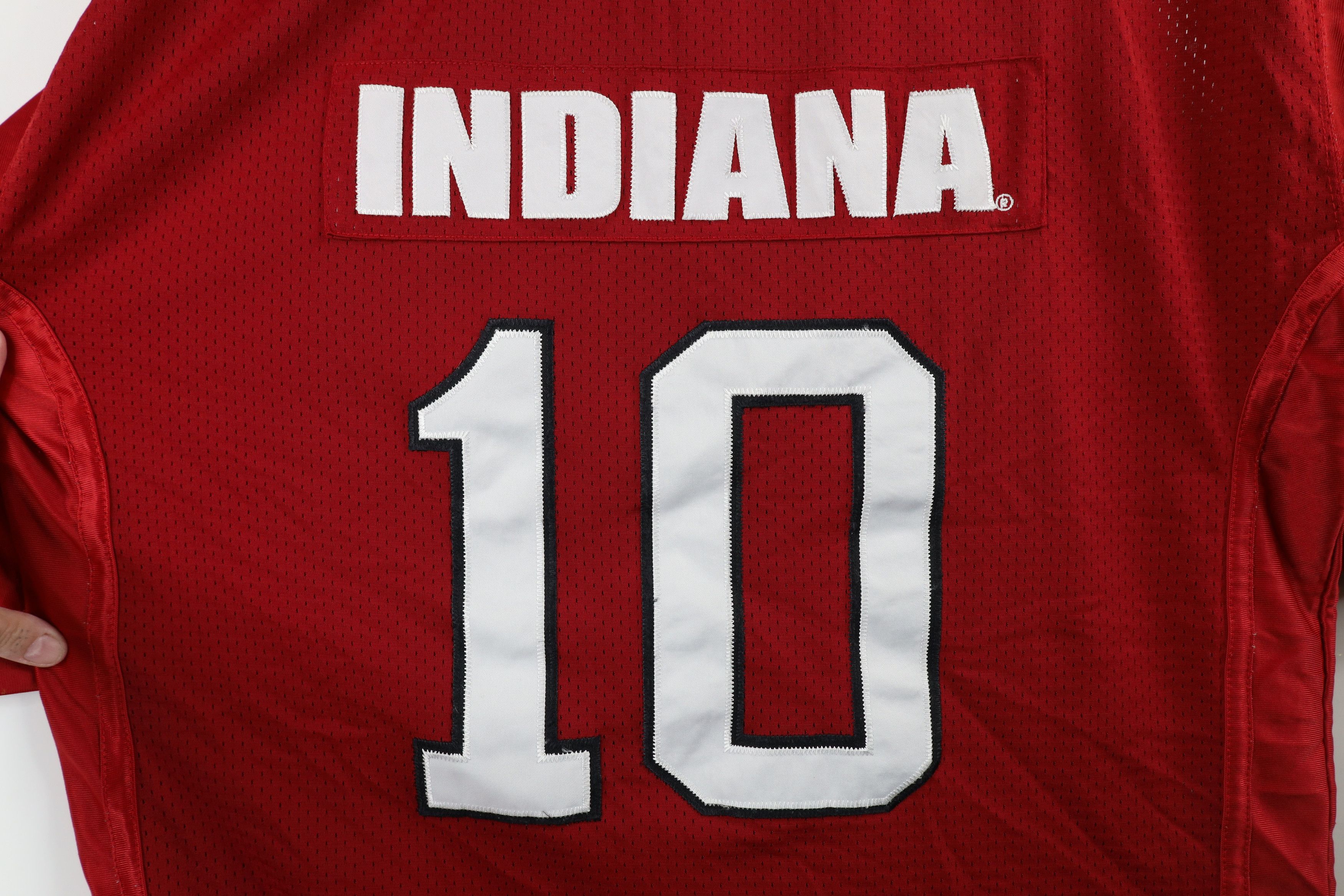 Vintage Vintage Y2K Indiana University Football Jersey Red #10 Size US XL / EU 56 / 4 - 12 Thumbnail