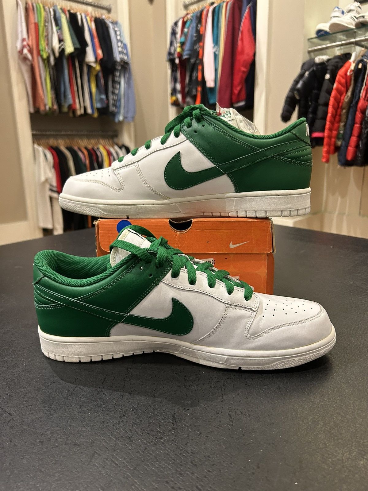 Nike Nike Dunk Low White Pine Green Size US 13 / EU 46 - 2 Thumbnail