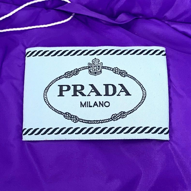 Prada Prada Purple triangle hooded zipper down jacket 2502-Nextar Size US XS / EU 42 / 0 - 6 Thumbnail