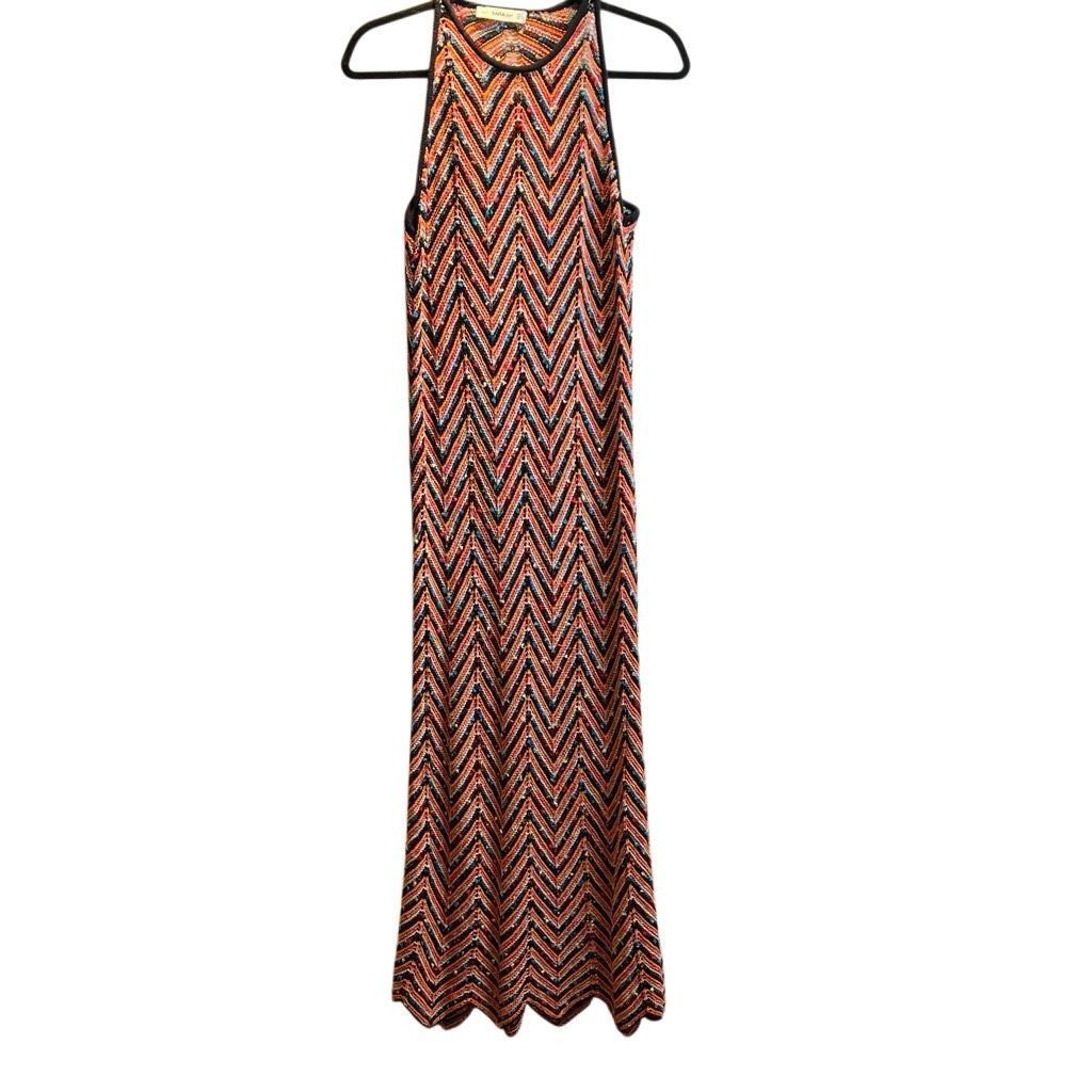 black knitted midi dress Black Knit Flowy Midi Dress XS main image 1