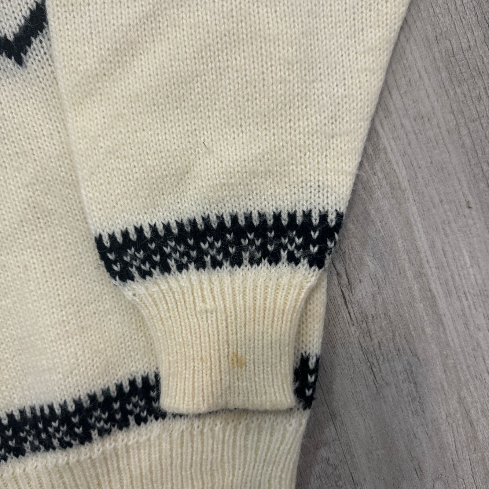 Vintage Vintage Jason Maxwell Sweater Women's Large Cream Geometric Size L / US 10 / IT 46 - 3 Thumbnail
