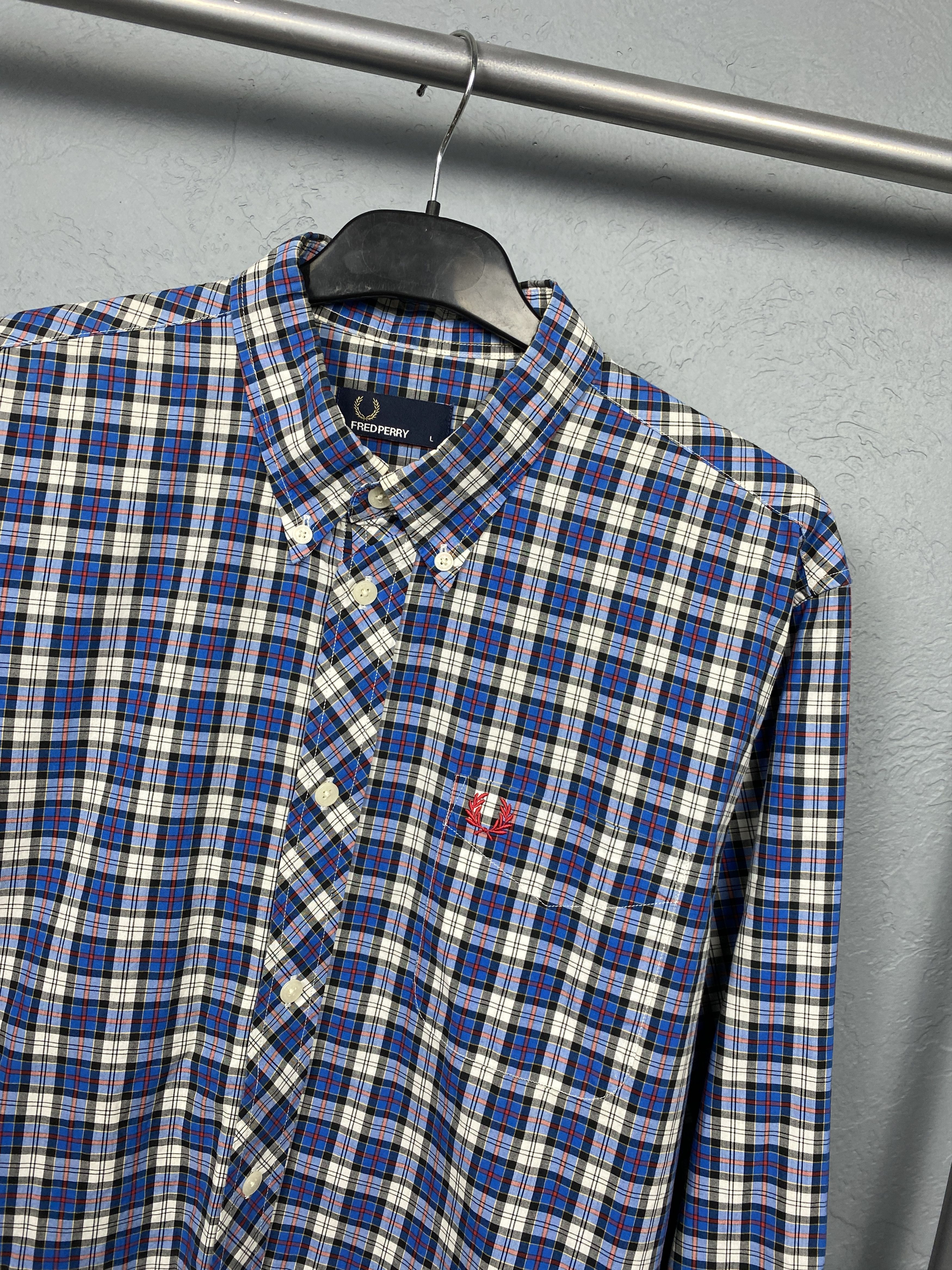 Fred Perry Fred Perry Vintage Mens Long Sleeve Shirt Size US L / EU 52-54 / 3 - 2 Thumbnail