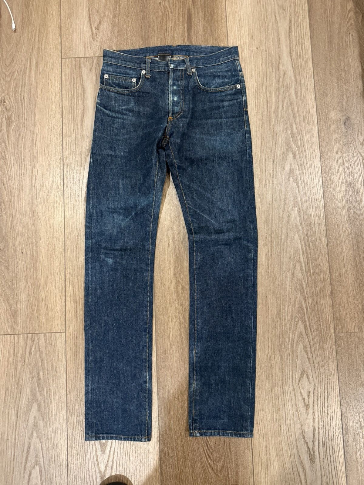 Dior Raw Blue Dior Jeans Size US 27 - 1 Thumbnail