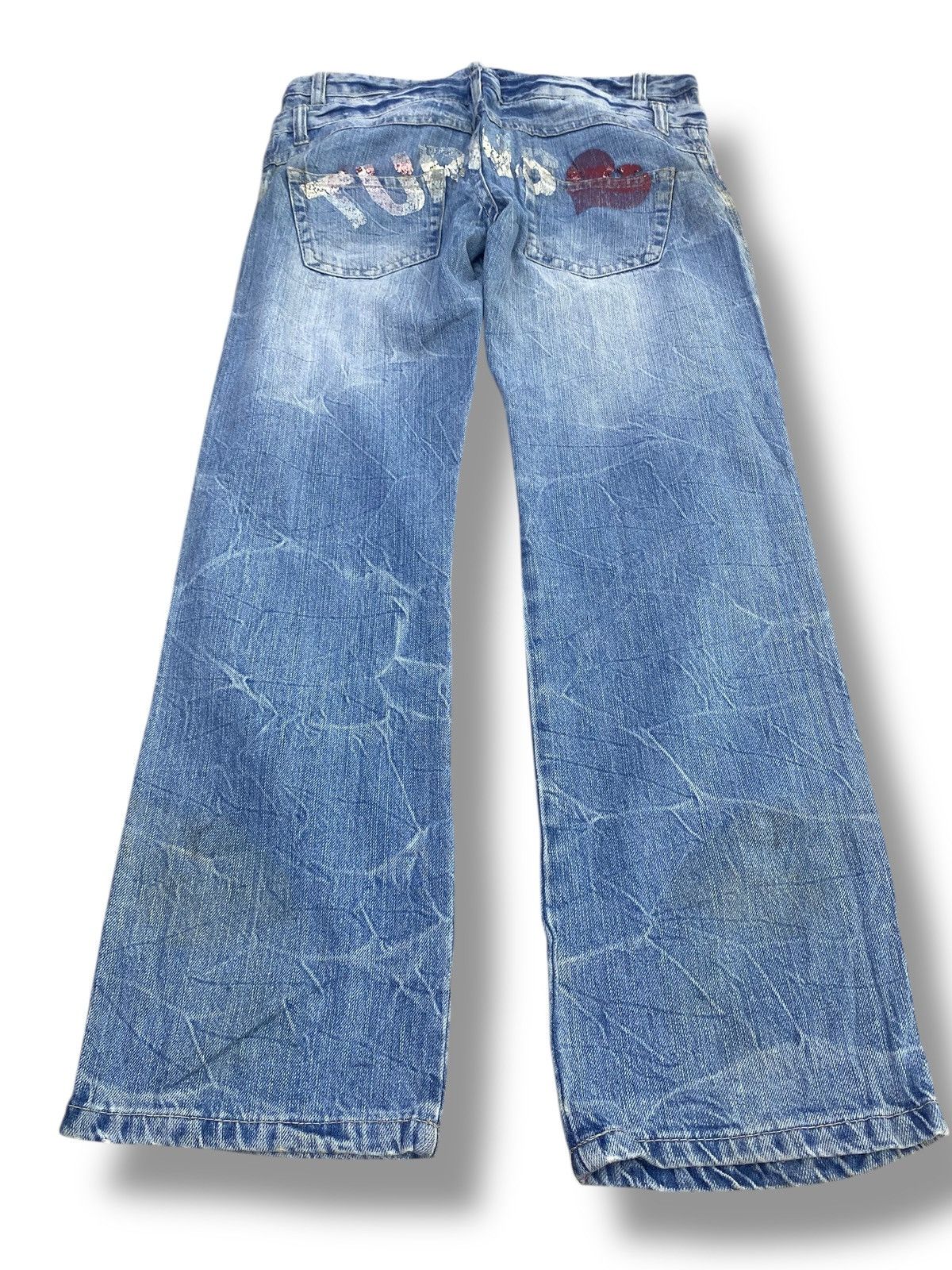 Japanese Brand Japanese Brand Thunder Wash Style Patches Jeans Size US 28 / EU 44 - 3 Thumbnail