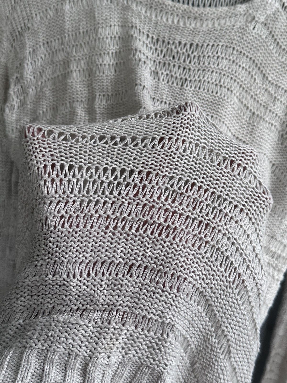 Issey Miyake × Japanese Brand Travas-Japanese Knitted Fishnet IsseyMiyake Ysformen Size US M / EU 48-50 / 2 - 4 Thumbnail