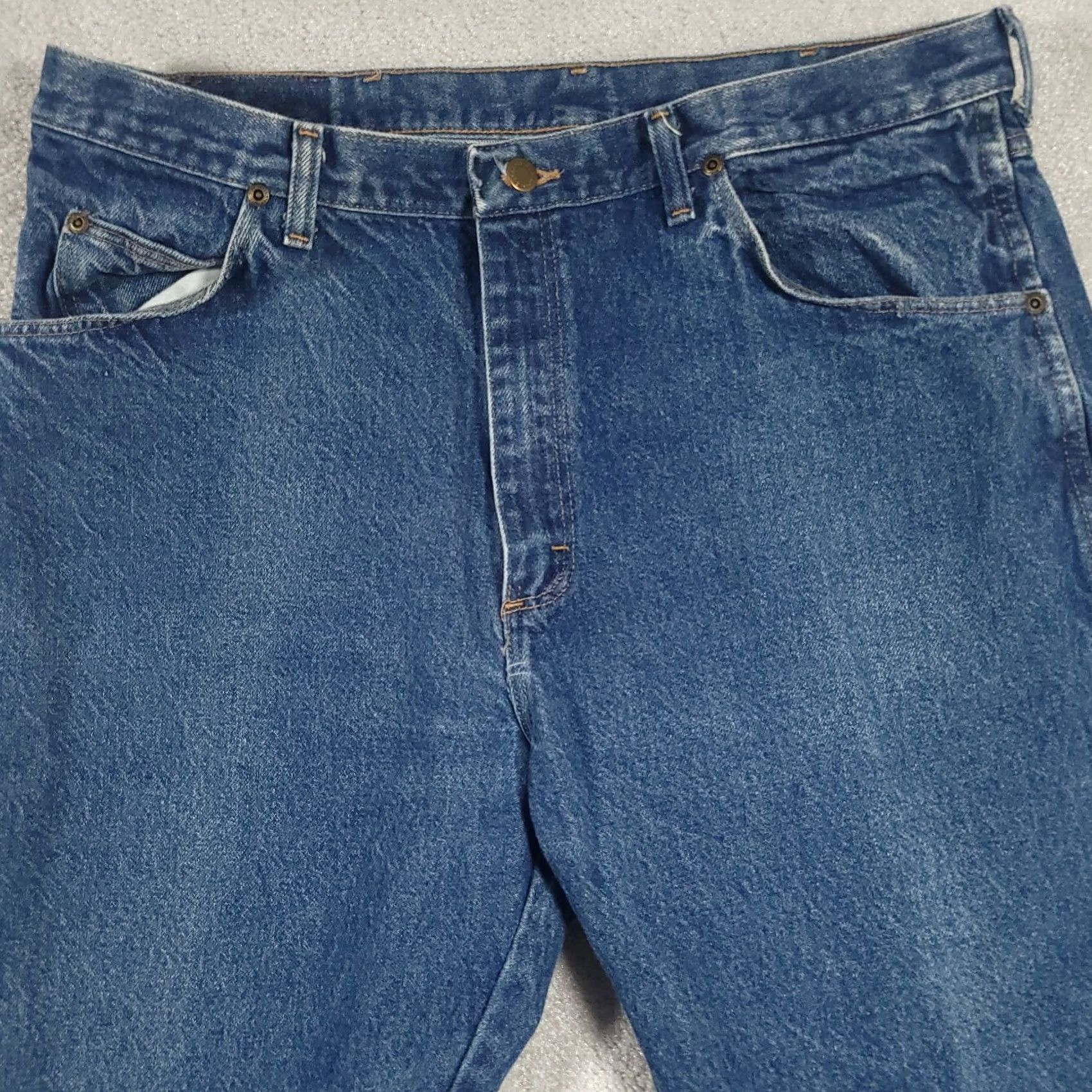 Wrangler Wrangler Rugged Wear Jeans Men's Blue Size 38x29 Straight Leg Classic Fit Denim Size US 38 / EU 54 - 3 Thumbnail