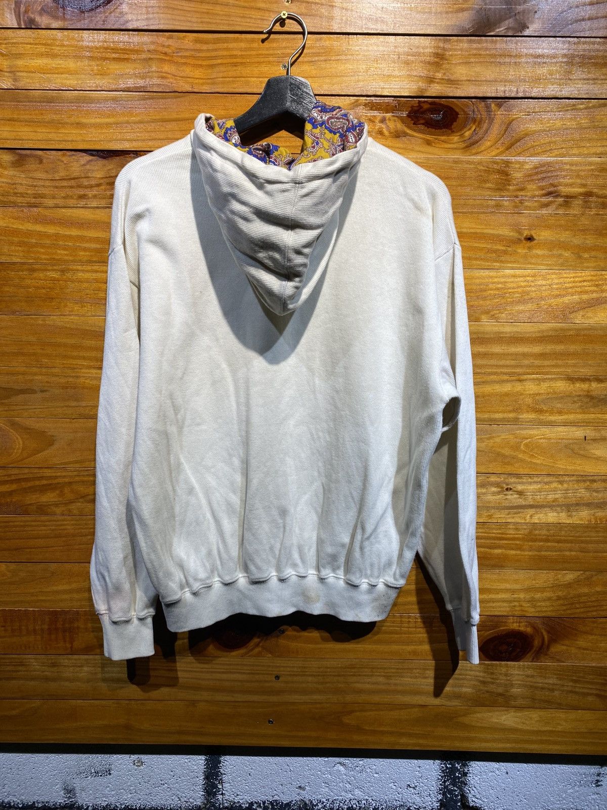 Vintage Vintage St. Fellio Surf Boards Hoodie – Cream White, Paisley Size US M / EU 48-50 / 2 - 9 Thumbnail