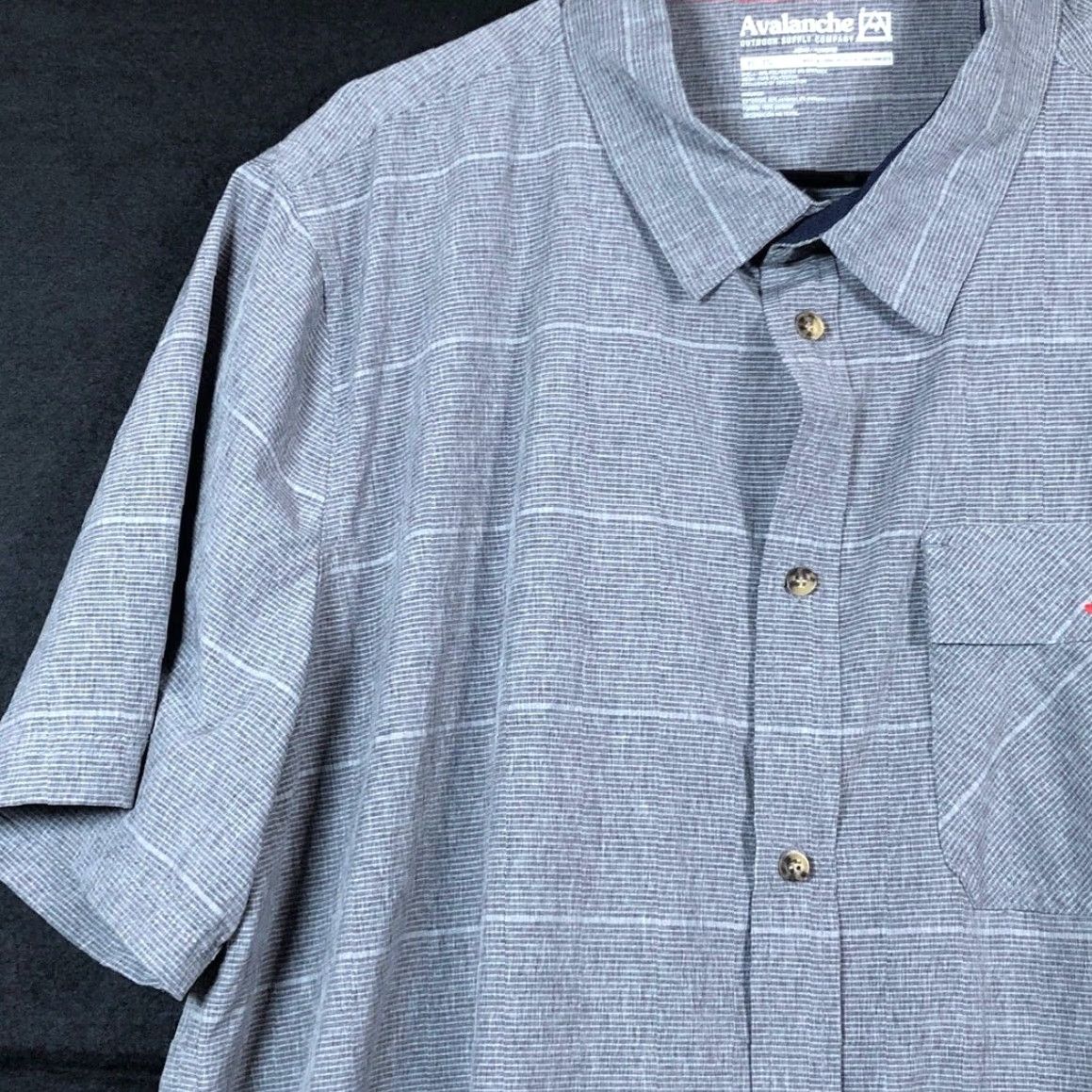 Avalanche Avalanche Shirt Gray Button Down Short Sleeve Casual Stretch XL Mens Size US XL / EU 56 / 4 - 4 Thumbnail