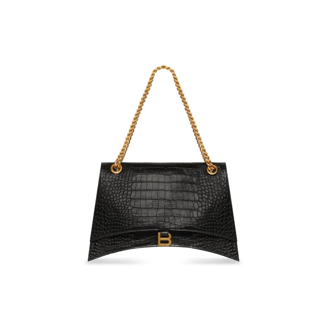Balenciaga o1mt1gz0325 Size: OS / Crush Large Chain Bag Crocodile Size ONE SIZE - 1 Thumbnail