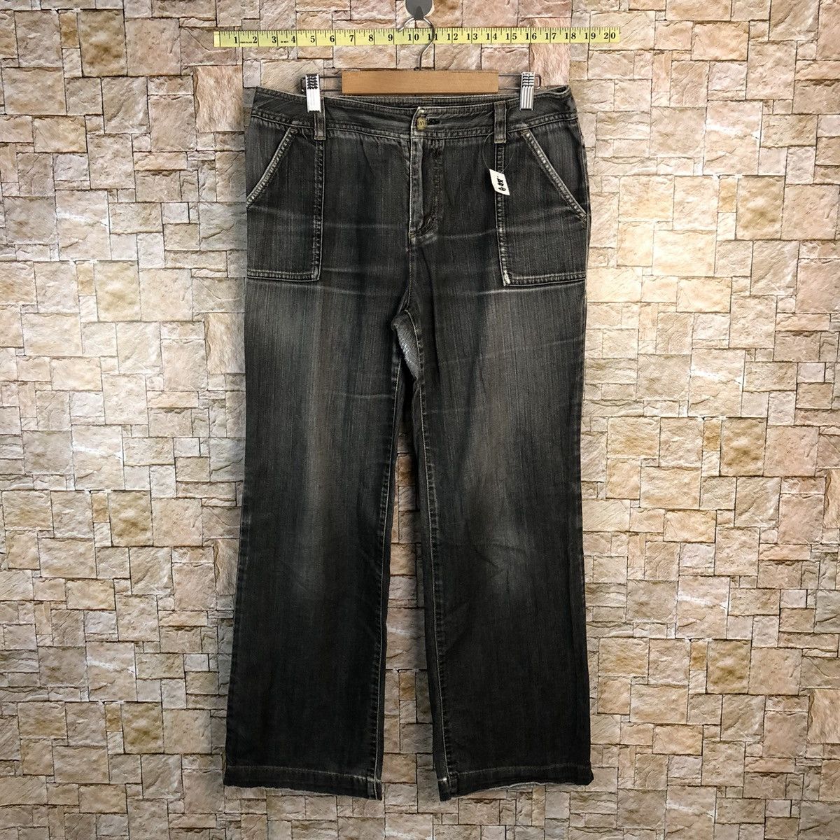 Burberry Black faded Denim Pants #A431