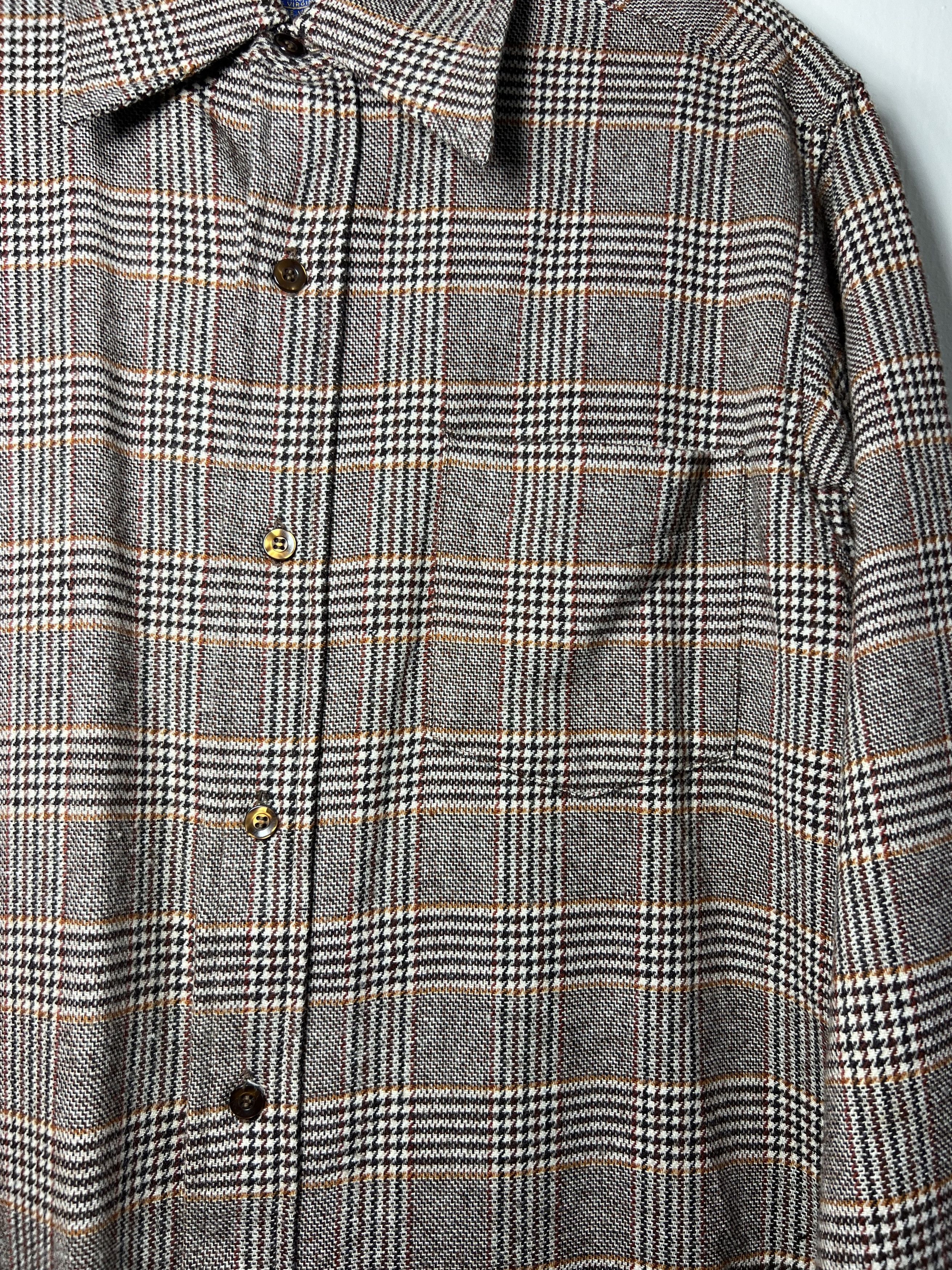 Pendleton × Vintage Vintage 1960's-1970's Pendleton Brown Plaid Shirt Size US M / EU 48-50 / 2 - 4 Thumbnail
