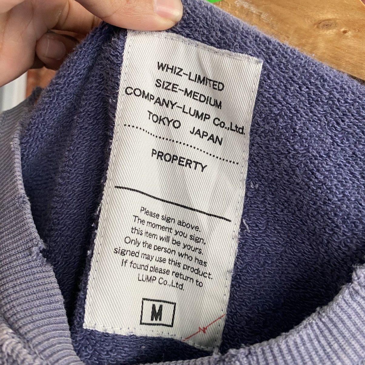 WHIZ LIMITED 09AW Faded Wash Crewneck Sweatshirt w/ Lightning Bolt Crest Size US M / EU 48-50 / 2 - 11 Thumbnail