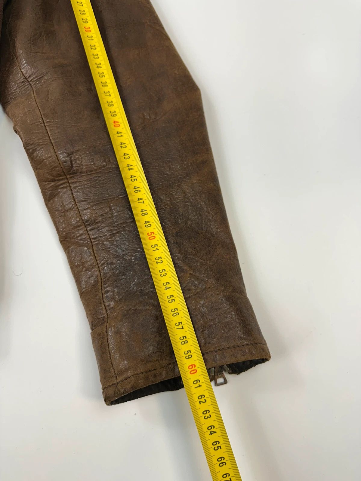 Prada Prada Milano FW07 Brown Eroded Leather Jacket Size US M / EU 48-50 / 2 - 16 Thumbnail