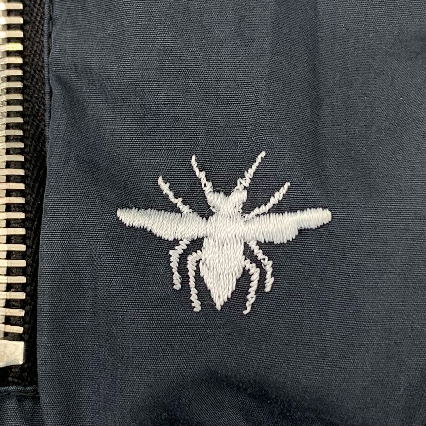 Dior Dior Navy Bomber Jacket With Embroidered Bee Logo Size US S / EU 44-46 / 1 - 5 Thumbnail