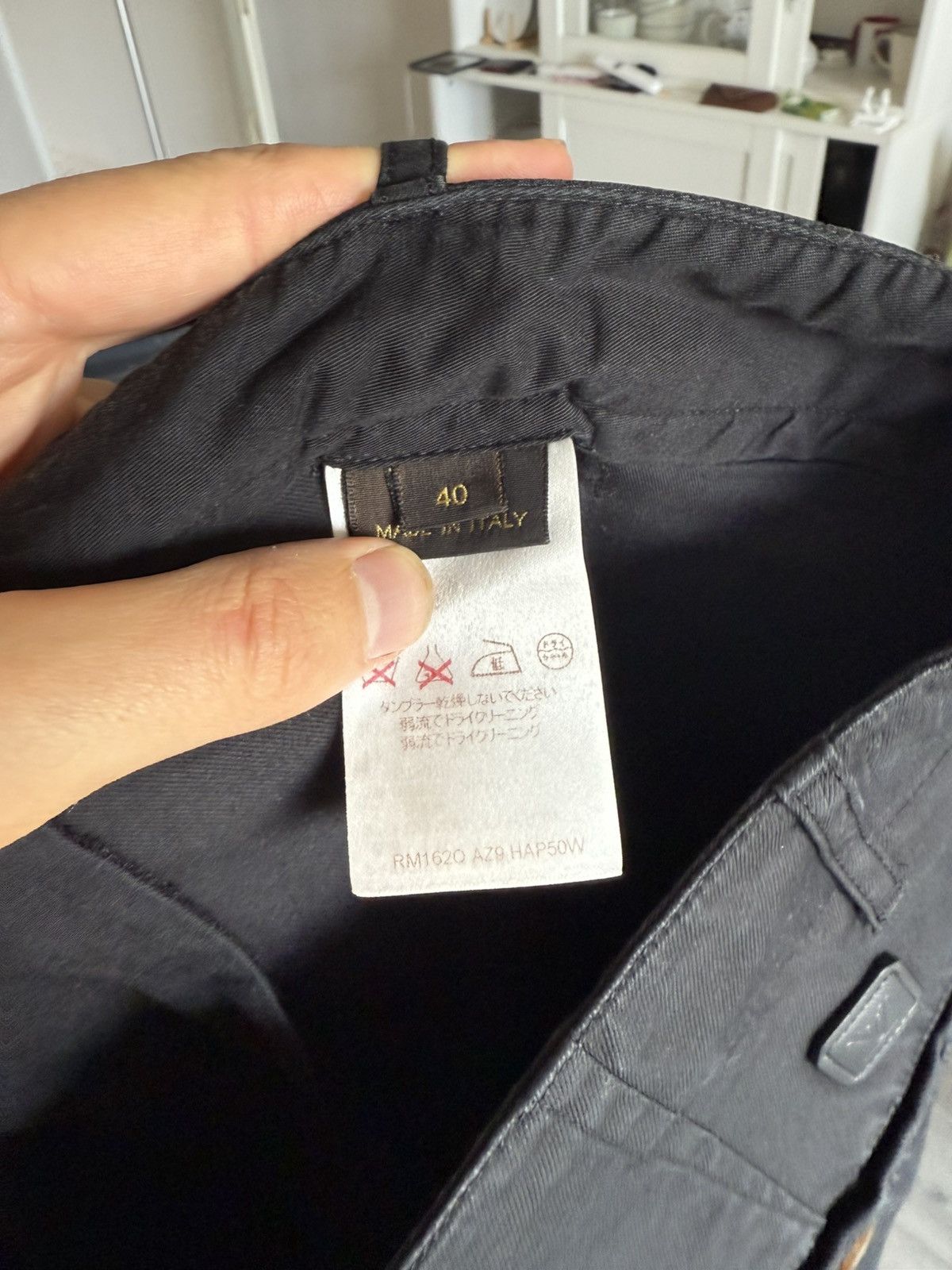 Louis Vuitton Louis Vuitton Black Cotton Trousers IT 48 / US 32 Size US 32 / EU 48 - 10 Thumbnail