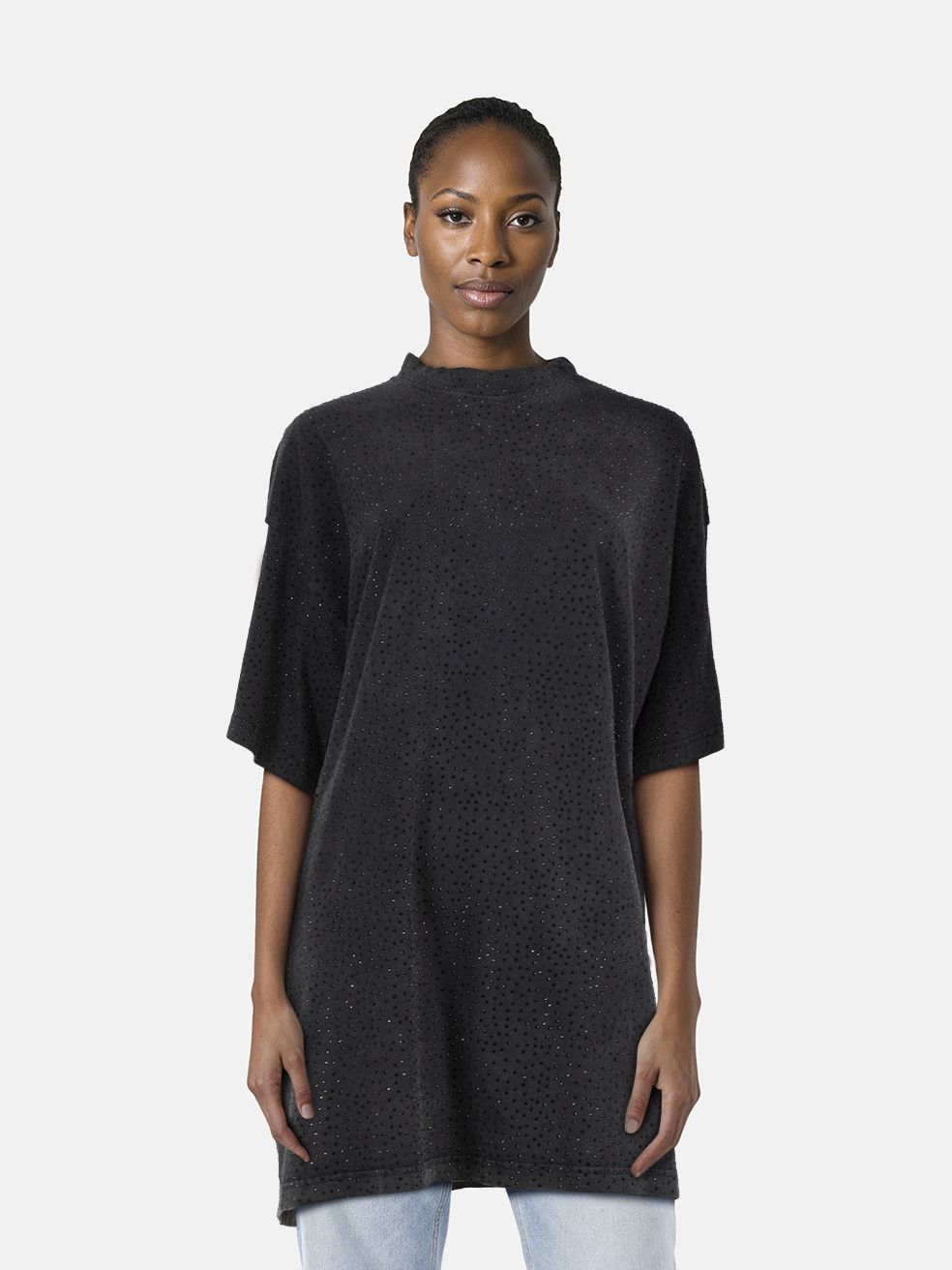 Balenciaga Black Embellished Top Size L / US 10 / IT 46 - 1 Thumbnail