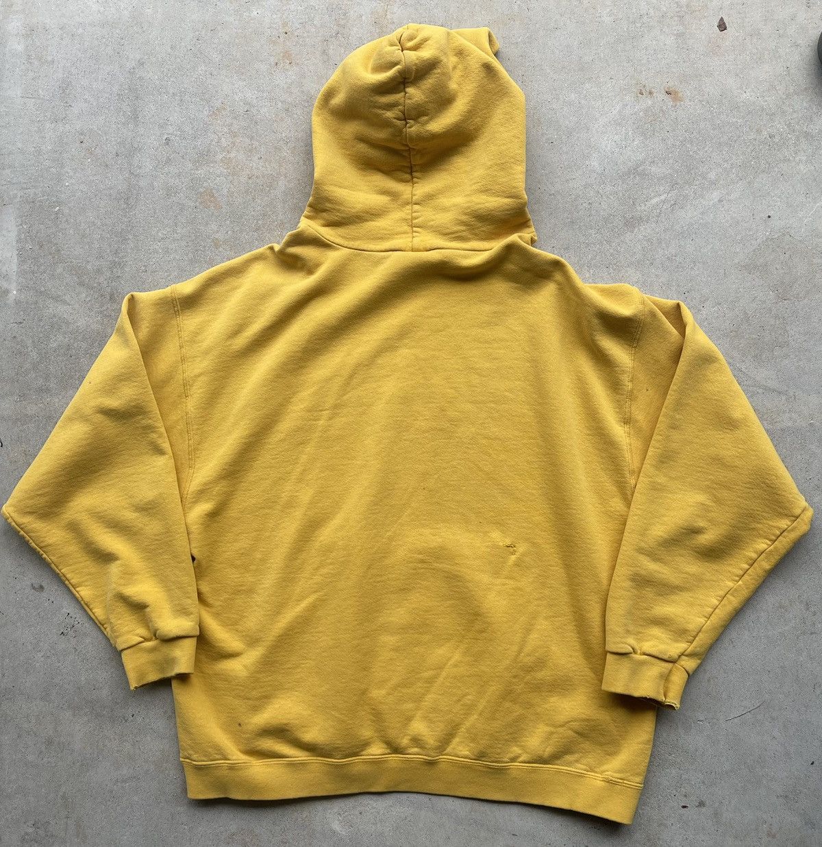 Nike × Vintage 90s distressed Yellow Nike Hoodie Size US XL / EU 56 / 4 - 5 Thumbnail