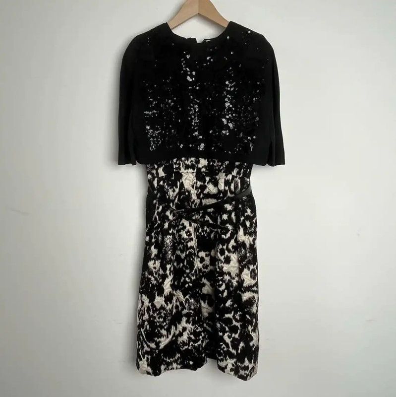 Dior Dior Black Summer Dress with Pattern 0089 Size XS / US 0-2 / IT 36-38 - 1 Thumbnail
