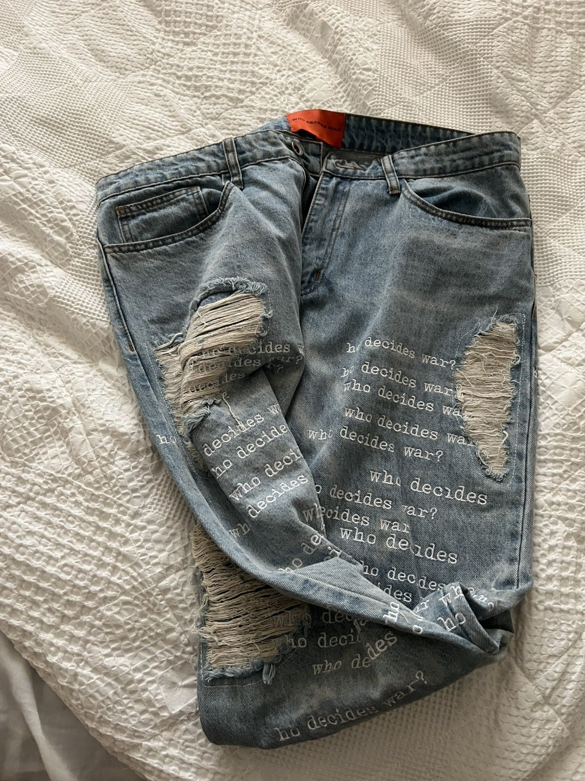 Who Decides War Who Decides War Scripture Jeans size 36 Size US 36 / EU 52 - 3 Thumbnail