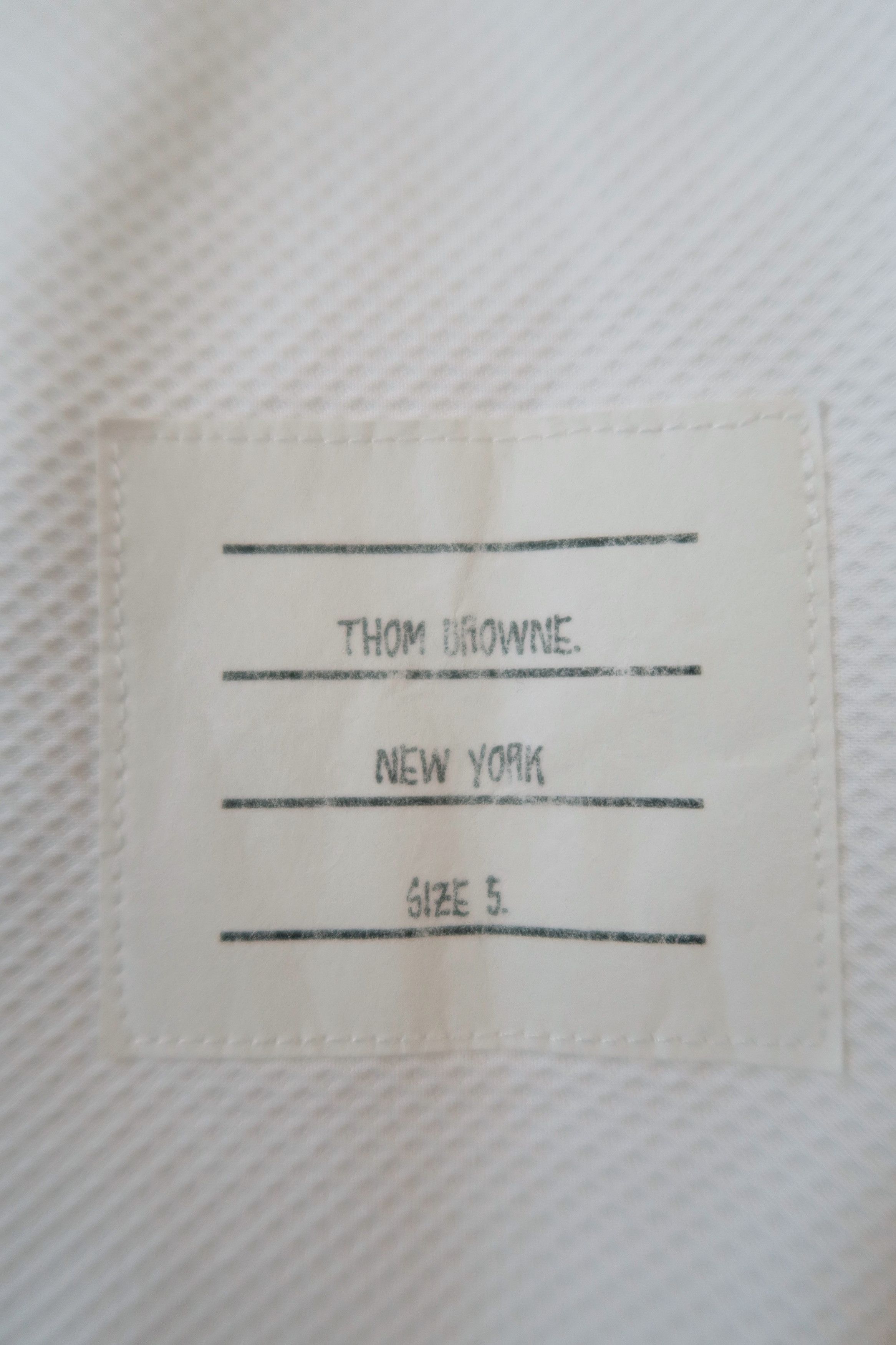 Thom Browne Thom Brown Textured Fabric Shirt Size US XL / EU 56 / 4 - 6 Thumbnail
