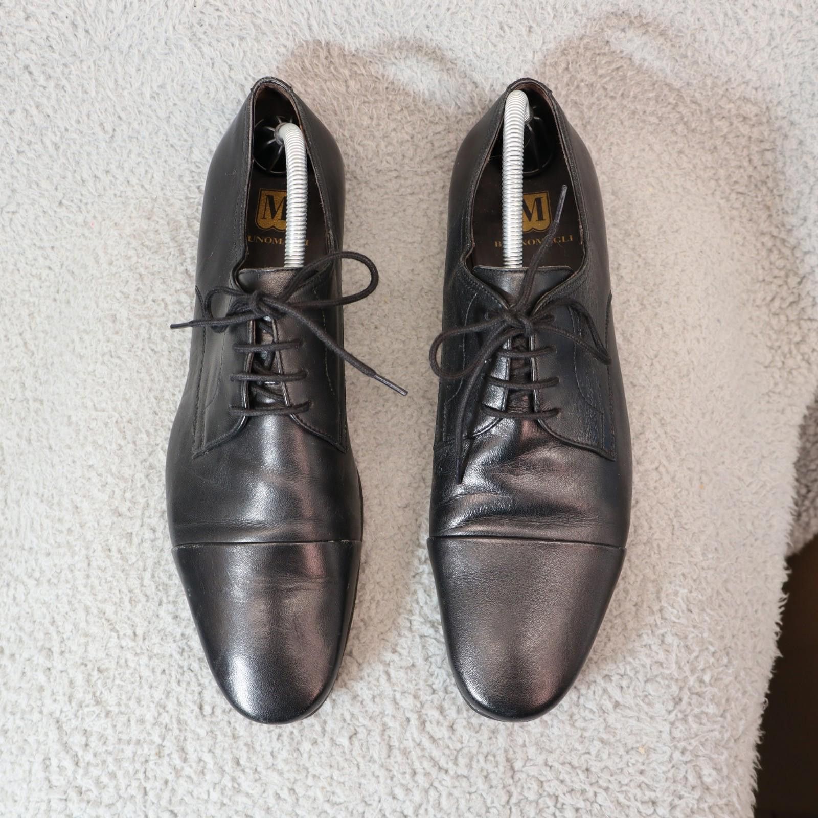Bruno Magli Bruno Magli - Martico - Mens 9.5 M Black Leather Shoes Size US 9.5 / EU 42-43 - 3 Thumbnail