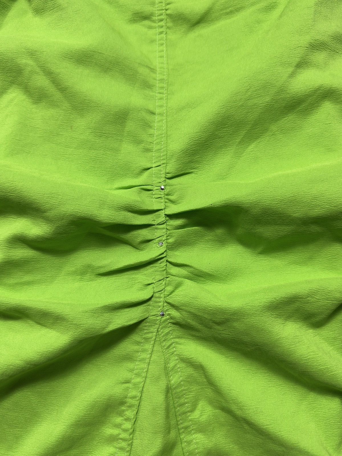 Other AVANT GARDE ASYMMETRICAL GREEN MIDI SKIRT Size 27" / US 4 / IT 40 - 4 Thumbnail