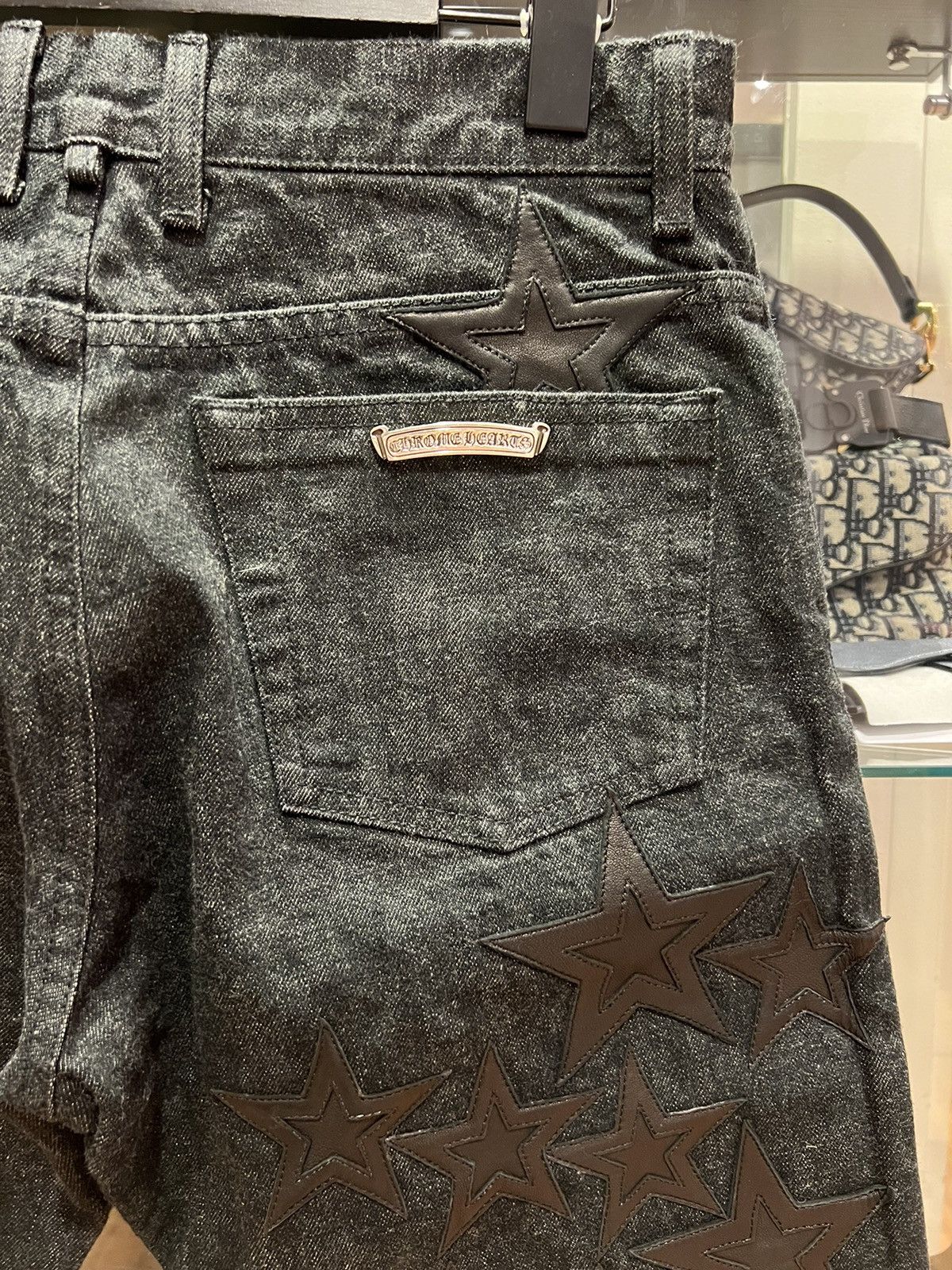 Chrome Hearts Chrome Hearts ‘Second Chances’ Star Patch Fleurknee denim Size US 31 - 2 Thumbnail