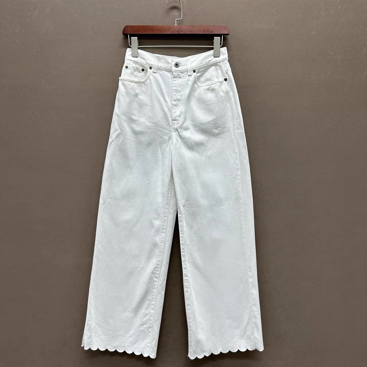 Miu Miu MIU MIU NEW TAG Jeans Logo Pocket Slogan Lace Cuff Size 40 Size 27" / US 4 / IT 40 - 1 Thumbnail