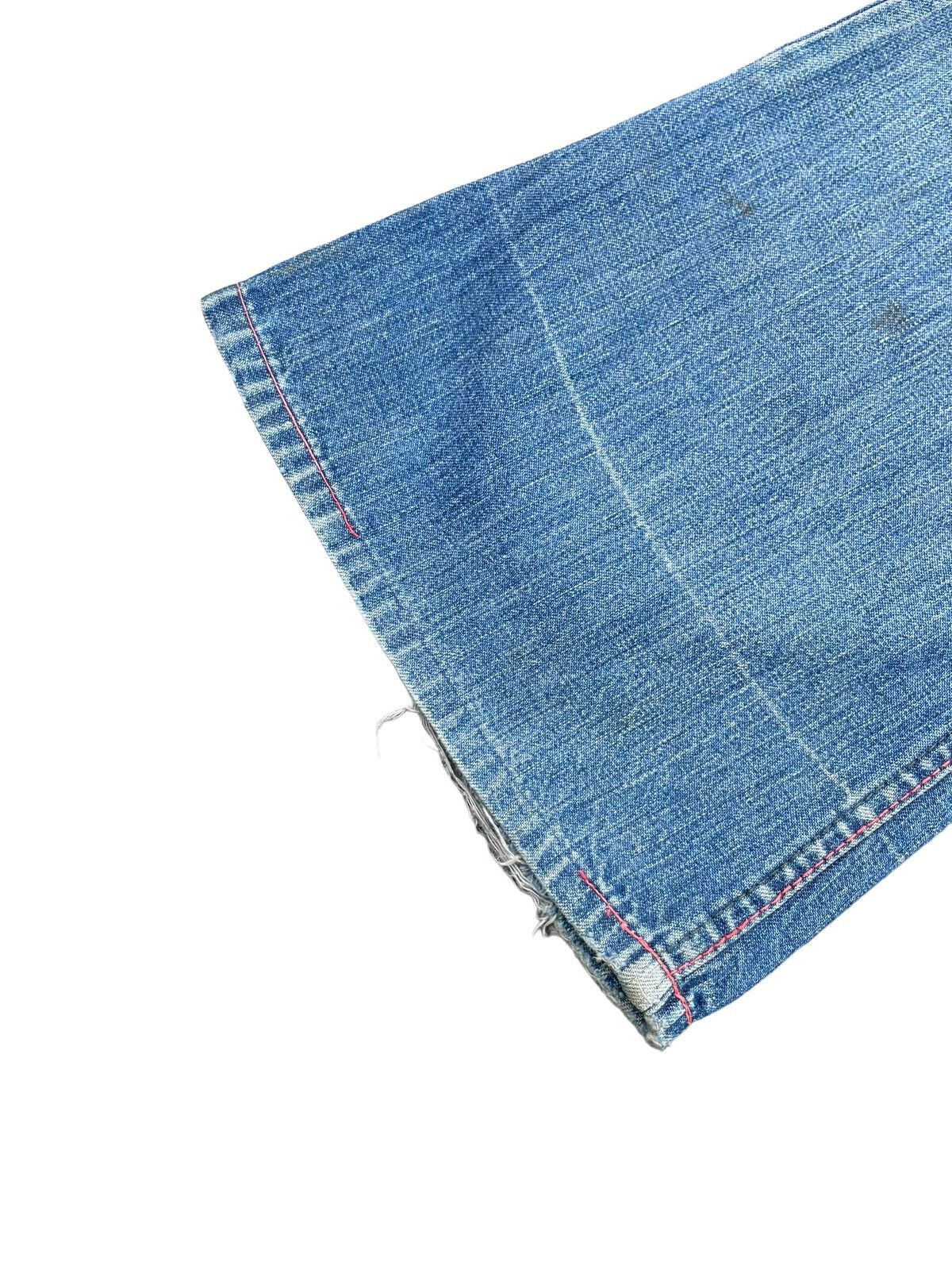 Japanese Brand Vintage Flare Jeans East Faded Denim Size 29" - 6 Thumbnail