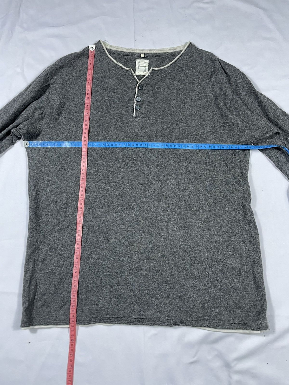 Other U.S AVAL Distressed 90sStyle Doublelayer Longsleeve Size US L / EU 52-54 / 3 - 6 Thumbnail