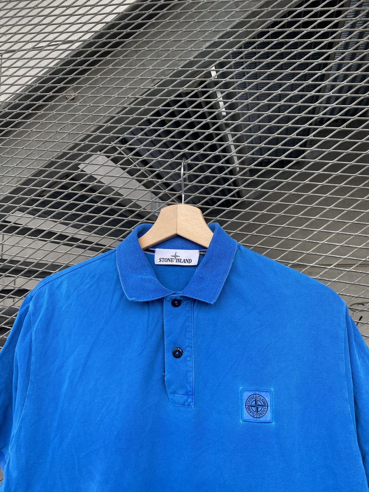 Stone Island Stone Island Garment Dyed Patch Polo T-Shirt Size US M / EU 48-50 / 2 - 2 Thumbnail
