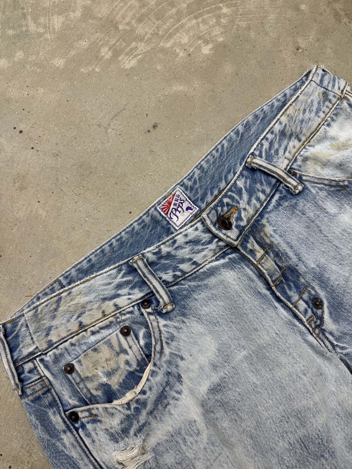 Prps PRPS Distressed Vintage Washed Jeans Size US 30 / EU 46 - 3 Thumbnail