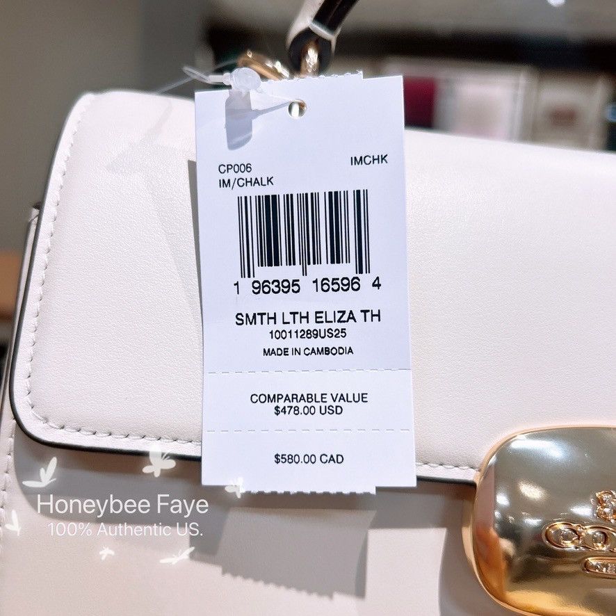 Coach Eliza Top Handle Gold/chalk CP006 Size ONE SIZE - 4 Thumbnail
