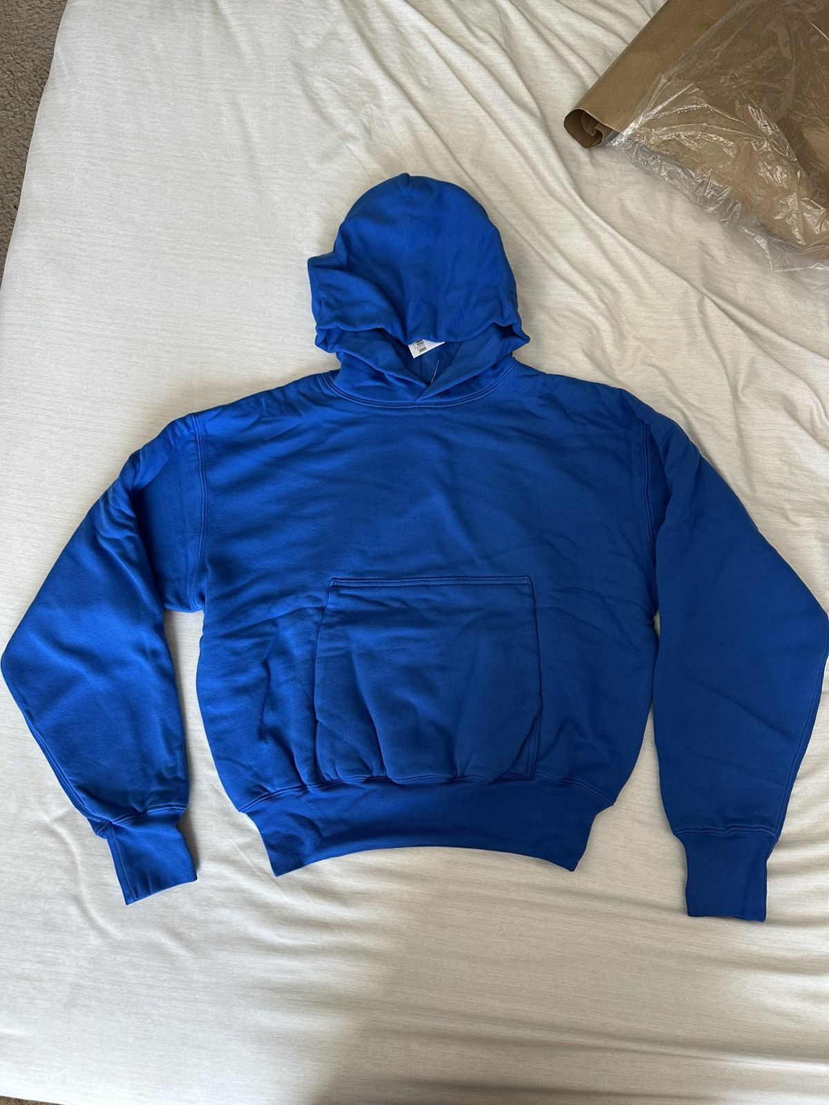 Gap × Yeezy NEW Yeezy X GAP Perfect Hoodie Blue Small | Grailed
