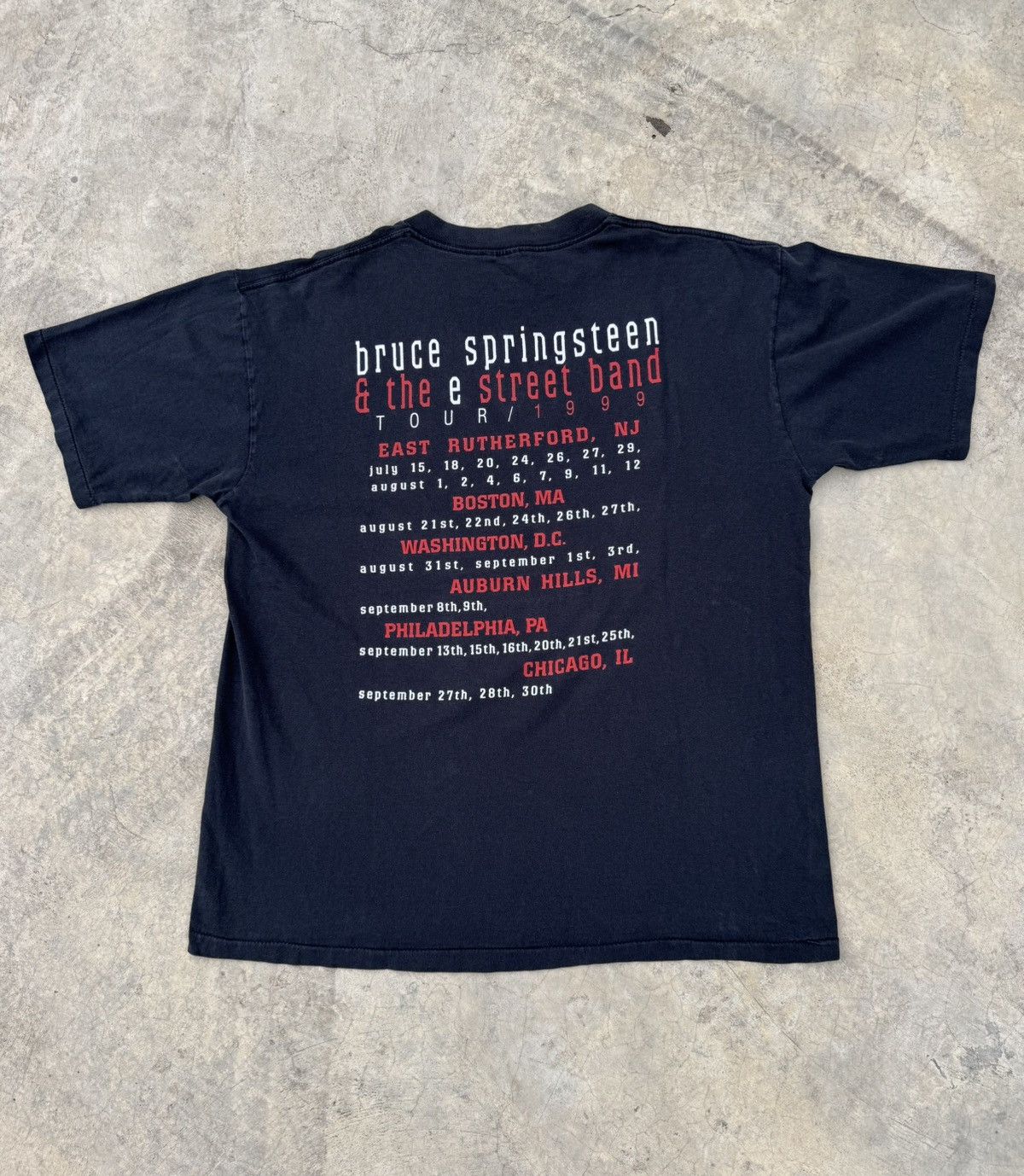 Band Tees Vintage 90's Bruce Springsteen the street band Tshirt Size US XL / EU 56 / 4 - 3 Thumbnail