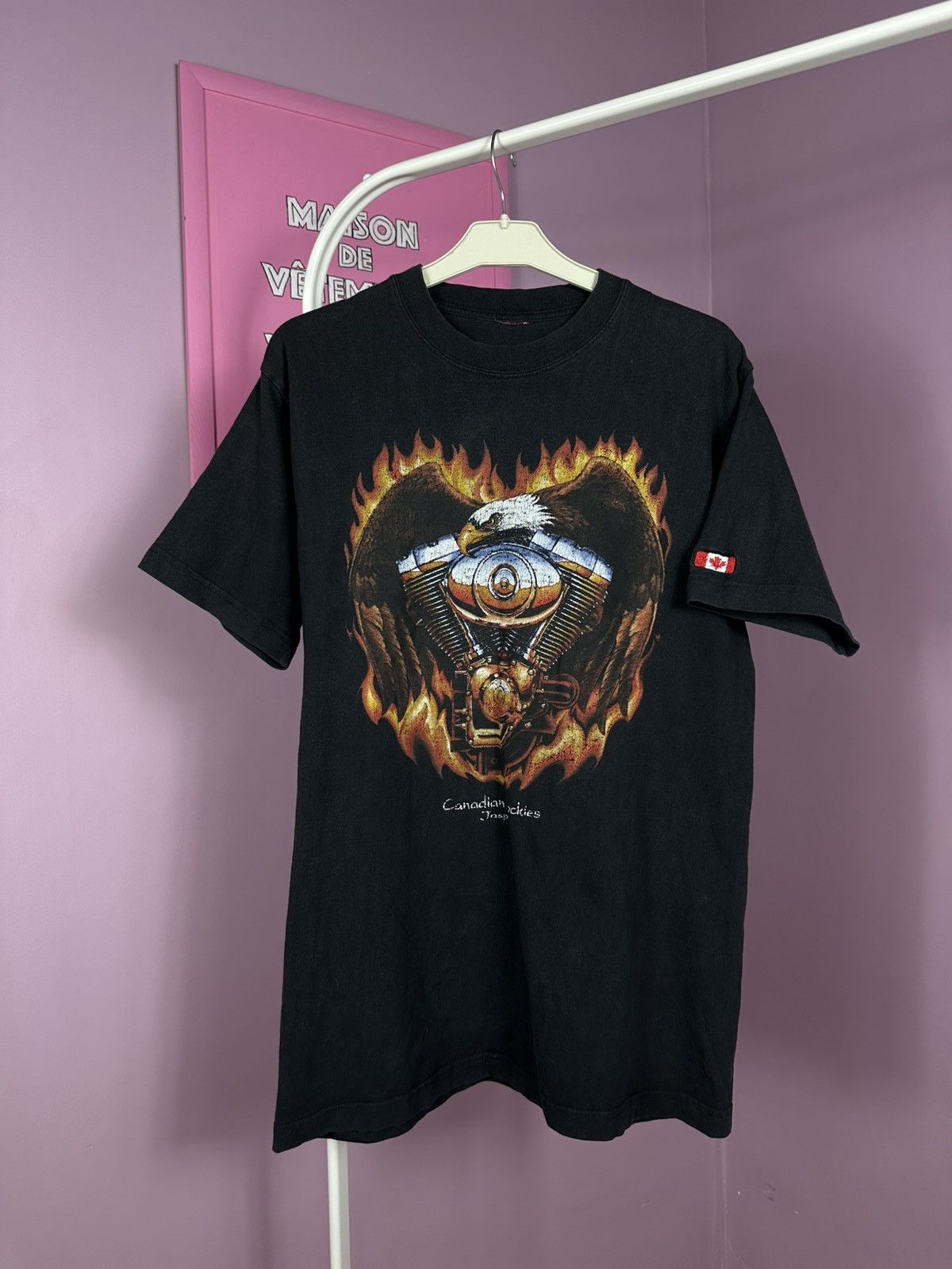 Other Canadian Rockies Jasper Copper Vintage Tee Bike Flame Size US M / EU 48-50 / 2 - 1 Thumbnail