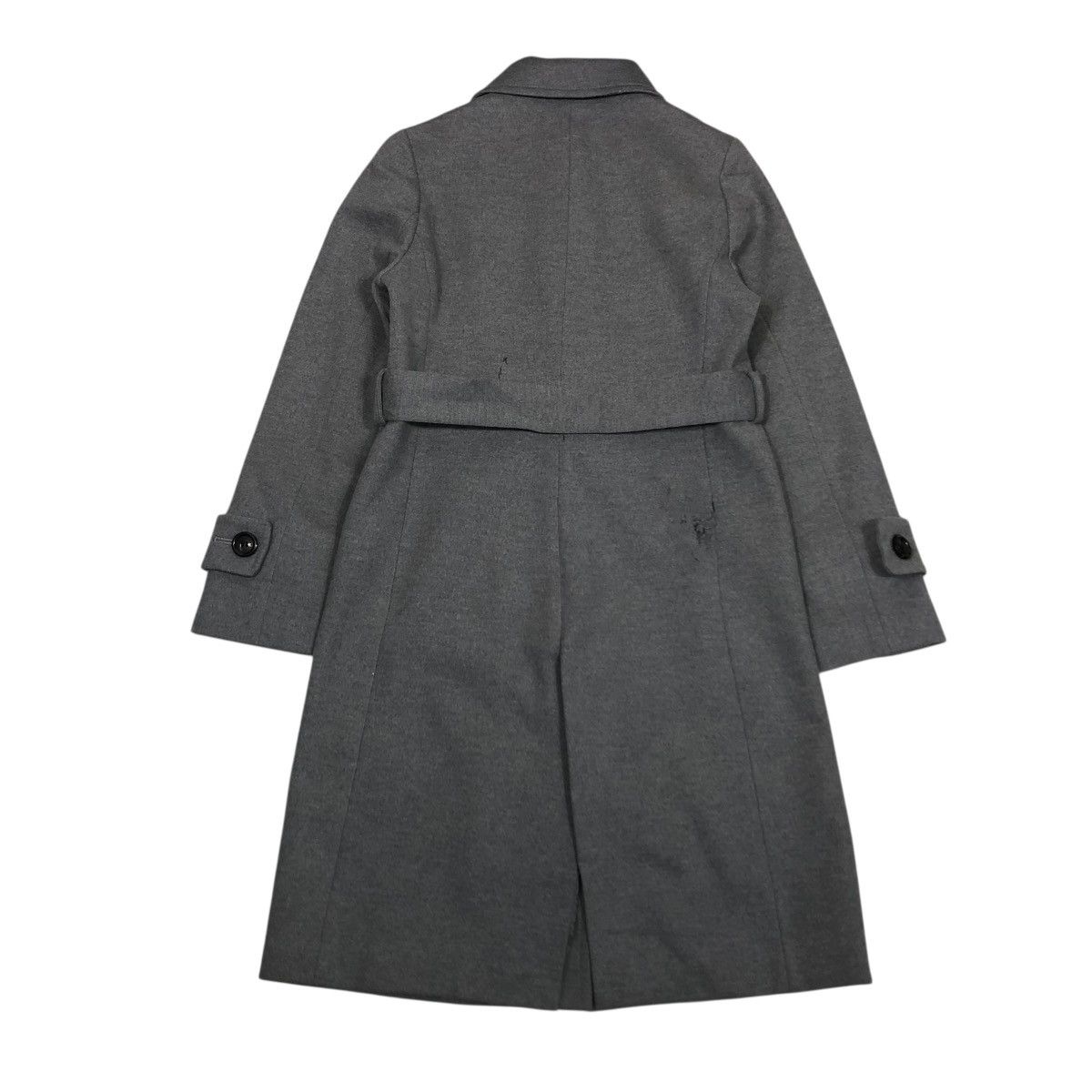 Yohji Yamamoto 🔥VINTAGE WOOL LONG JACKET BELTED INED MULTI POCKETS Size M / US 6-8 / IT 42-44 - 2 Thumbnail