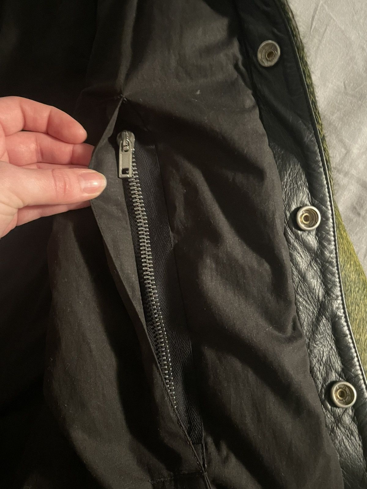 Rick Owens Ponyhair Green Rick Owens Jacket 52 Size US L / EU 52-54 / 3 - 3 Thumbnail