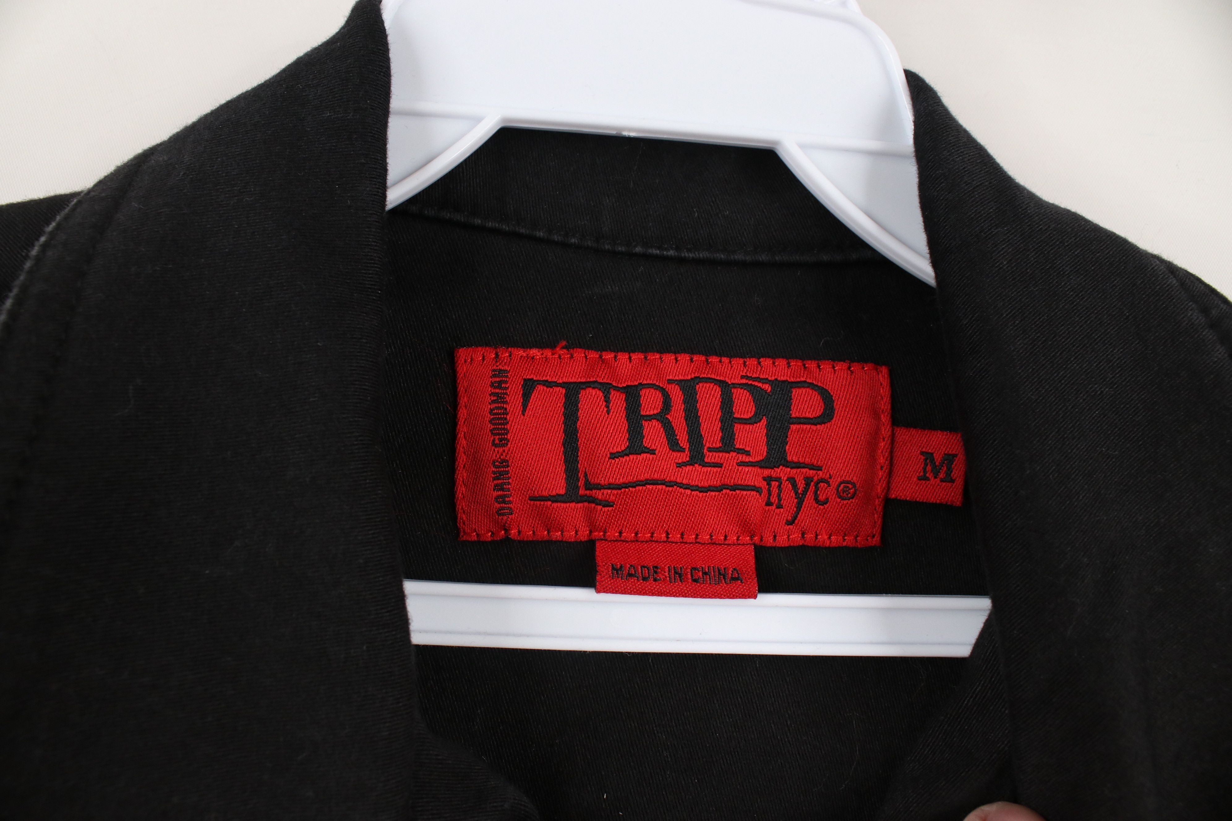 Vintage Vintage 90s Y2K Tripp NYC Gothic Rave Studded Denim Jacket Size M / US 6-8 / IT 42-44 - 10 Thumbnail