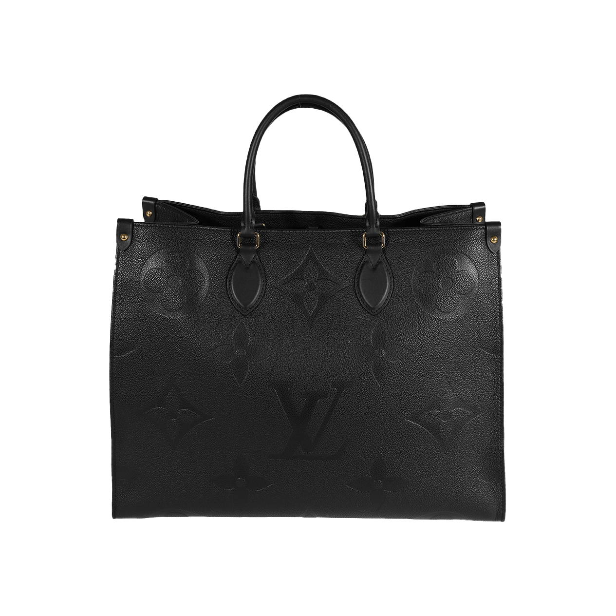 image of Louis Vuitton Black Monogram Empreinte Onthego Gm, Women's