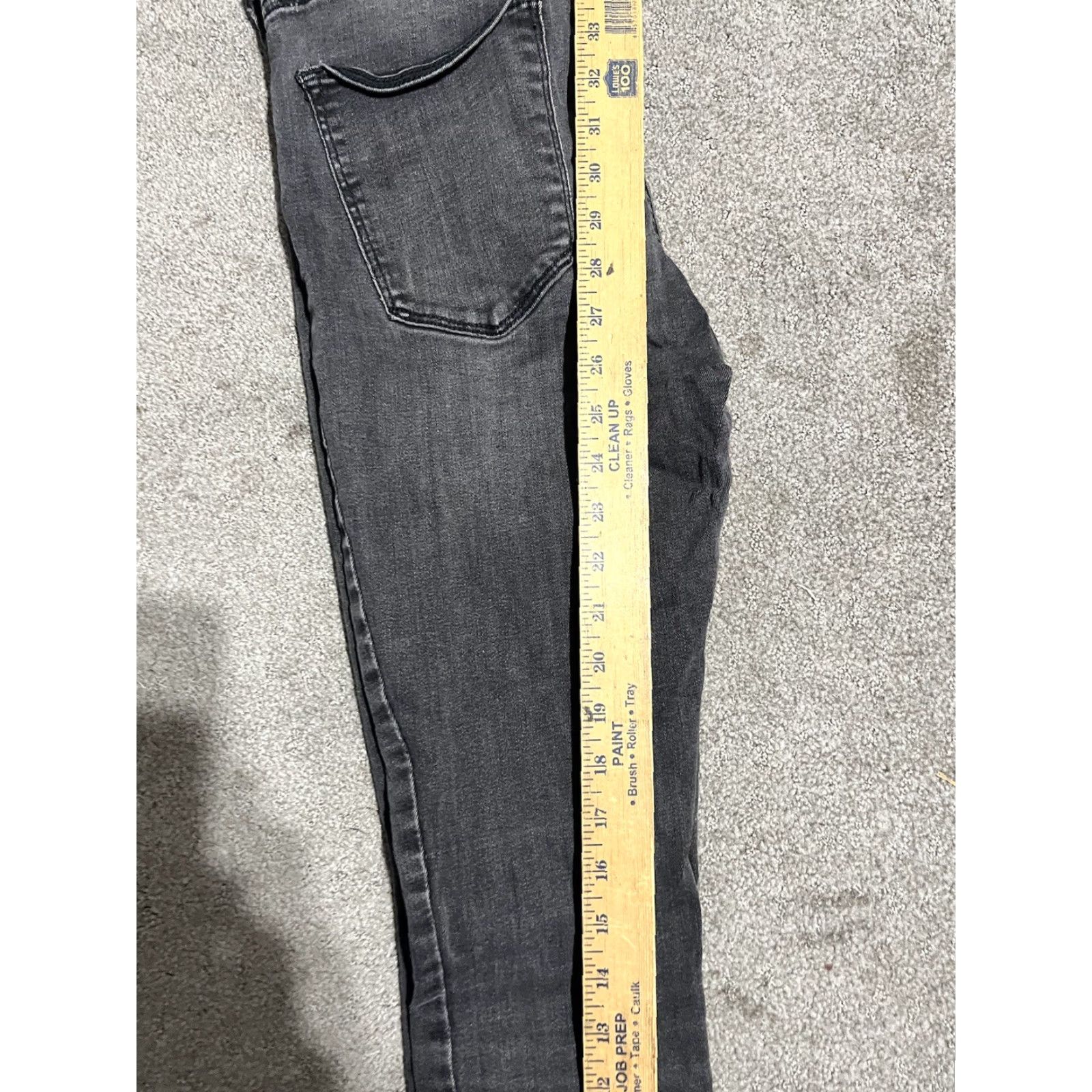 Gap Gap Jeans Legging Denim Womens Size 27 Black Stretch Skinny Jegging - 27 in Waist, Light Wash, Distressed, Gap 1969 Size 27" / US 4 / IT 40 - 6 Thumbnail