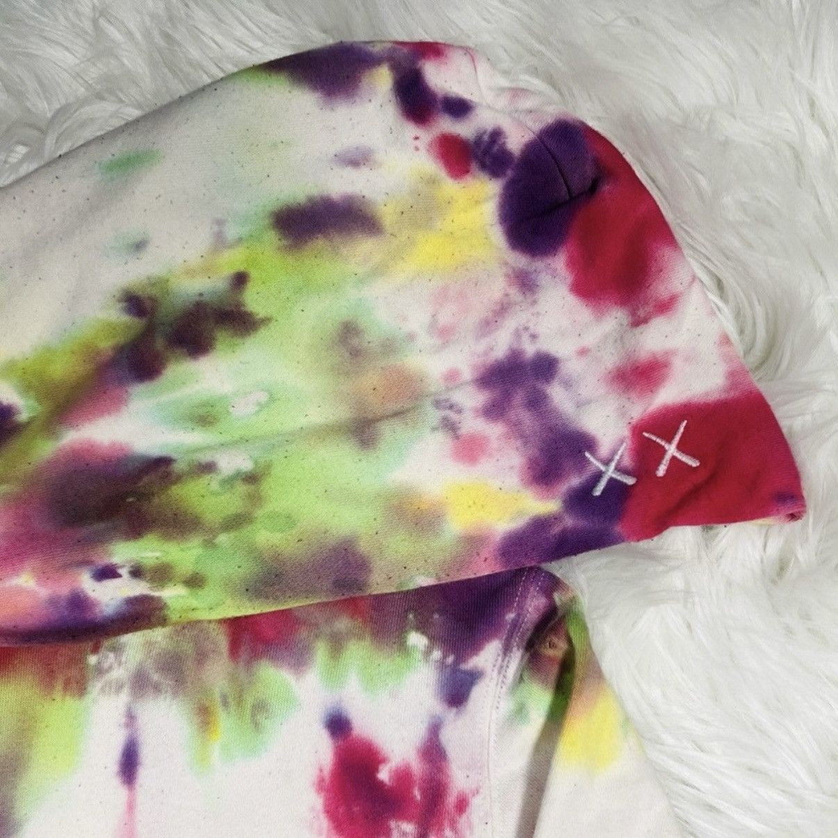 Kaws × Uniqlo KAWS x SESAME STREET Hoodie Sweatshirt - Upcycled Tie Dye Size US XS / EU 42 / 0 - 5 Thumbnail