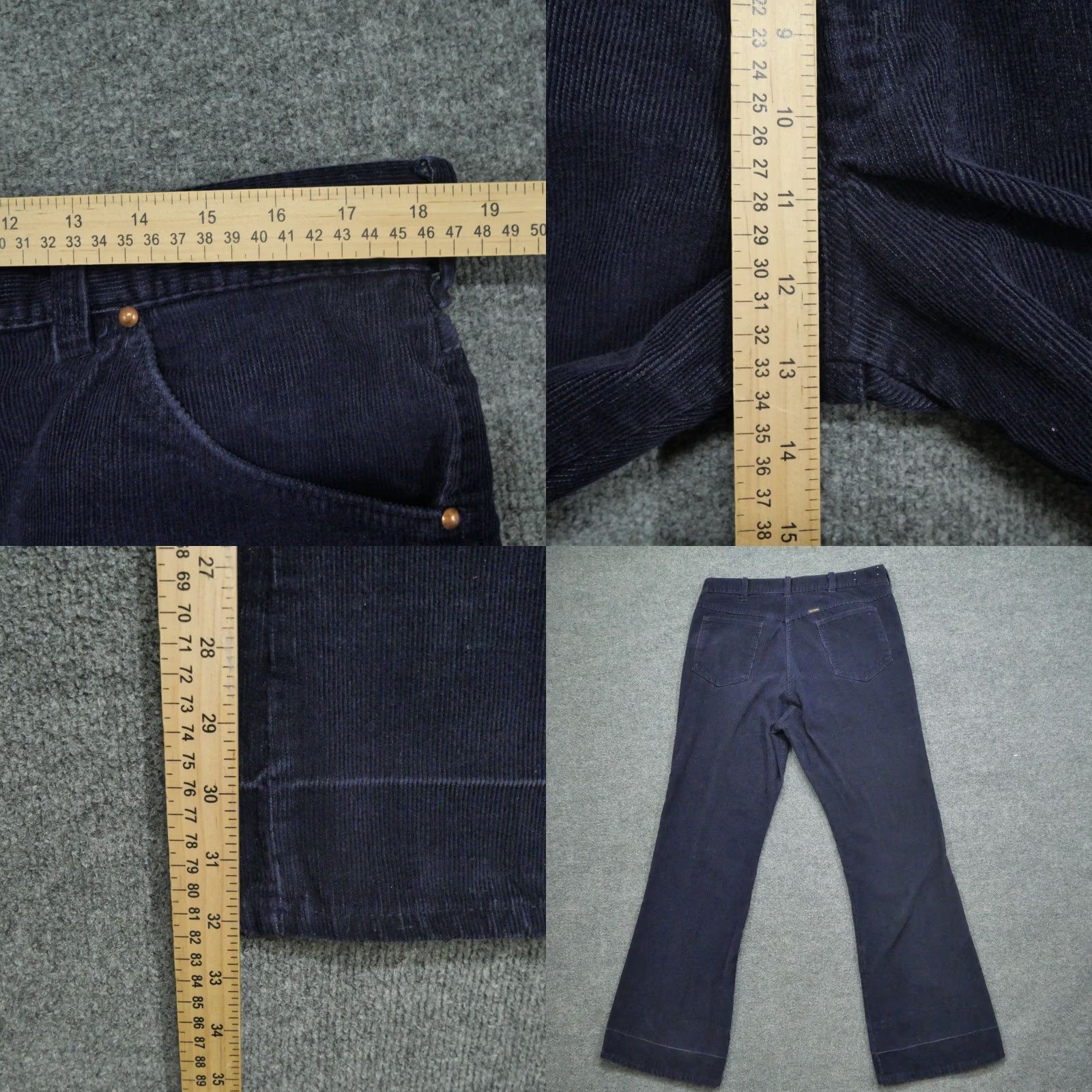 Vintage VINTAGE Big Yank Pants Mens 36x32 Blue Corduroy Bootcut Western 70s 80s 90s Outdoor Khakis Mens Size US 36 / EU 52 - 8 Thumbnail